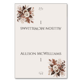 Modern Elegant Country Western- Floral-Pork icoon Kaart