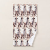 Modern, Elegant, Country White Horses  Bad Handdoek (Handdoek)