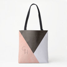 Modern Elegant Cream Leather Initialen