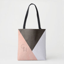 Modern Elegant Cream Leather Initialen