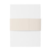 Modern Elegant Cream Zwart Custom Monogram Bruilof Uitnodigingen Wikkel (Achterkant Voorbeeld)