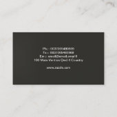 Modern Elegant Creatief Slank Professioneel Schoon Visitekaartje (Achterkant)