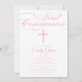 Modern Elegant Cross Community Invite for Girls Kaart (Voorkant)