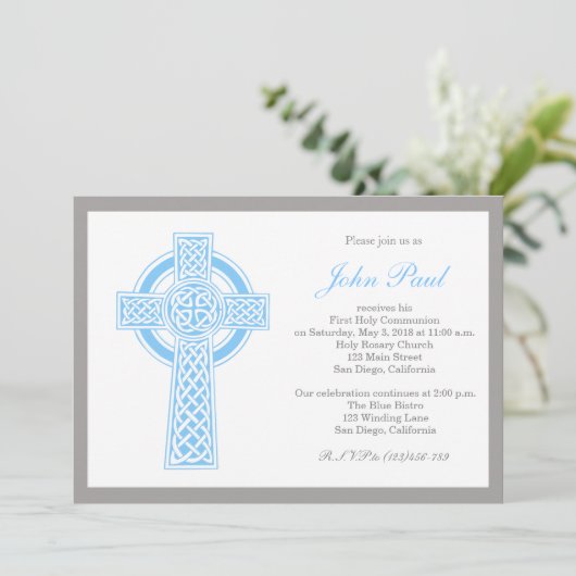 Modern Elegant Cross-Communityuitnodiging voor jon Kaart (Staand voorkant)