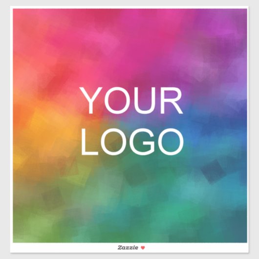 Modern Elegant Custom Company Logo Extra Large Sticker (Vel)