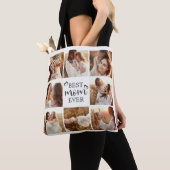 Modern Elegant Custom Family Photo Gift for Mom Tote Bag (Dichtbij)