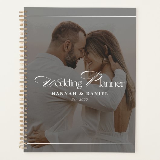 Modern Elegant Custom Photo Wedding Planner (Voorkant)