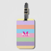 Modern elegant cute eenvoudig glanzend bagagelabel (Voorkant (verticaal))