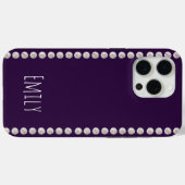 Modern elegant cute eenvoudig glanzend Case-Mate iPhone case (Achterkant (horizontaal))