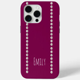 Modern elegant cute eenvoudig glanzend iPhone 15 pro max hoesje