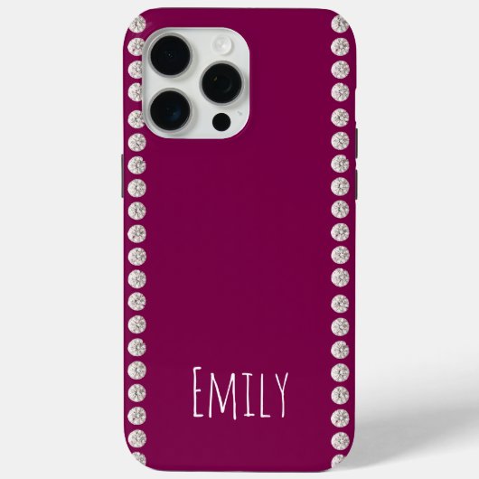 Modern elegant cute eenvoudig glanzend Case-Mate iPhone case (Achterkant)