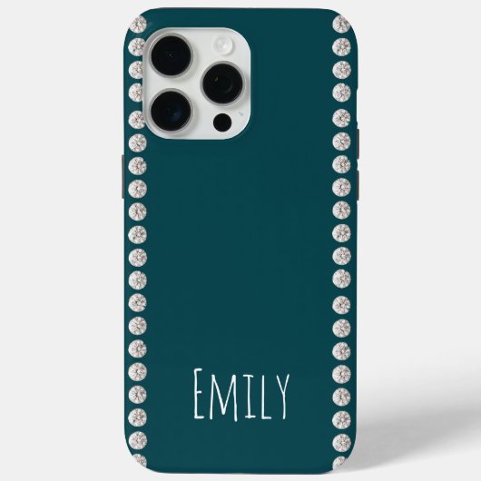 Modern elegant cute eenvoudig glanzend Case-Mate iPhone case (Achterkant)