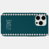 Modern elegant cute eenvoudig glanzend Case-Mate iPhone case (Achterkant (horizontaal))