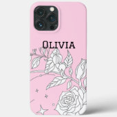 Modern elegant cute girly simple florals Case-Mate iPhone case (Achterkant)