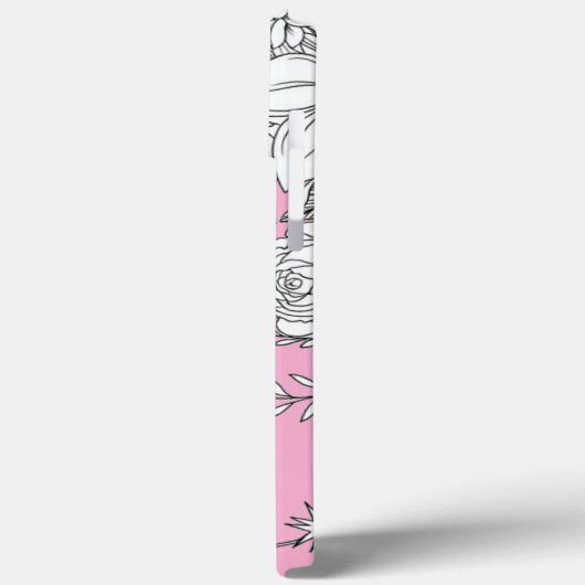 Modern elegant cute girly simple florals Case-Mate iPhone case (Achterkant / Links)