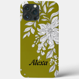 Modern elegant cute girly simple florals Case-Mate iPhone case
