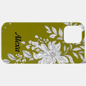 Modern elegant cute girly simple florals Case-Mate iPhone case (Achterkant (horizontaal))