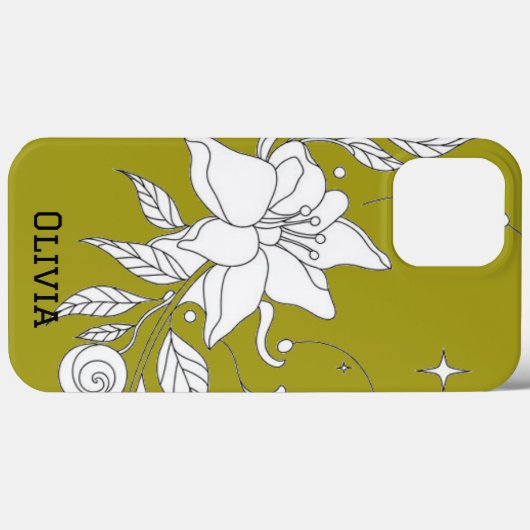 Modern elegant cute girly simple florals Case-Mate iPhone case (Achterkant (horizontaal))