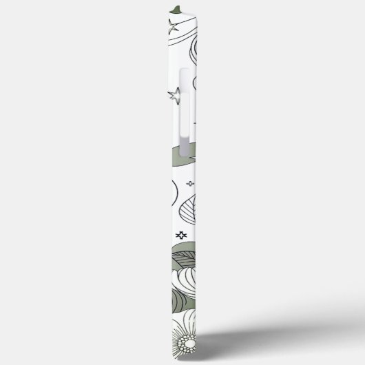 Modern elegant cute girly simple florals Case-Mate iPhone case (Achterkant / Links)