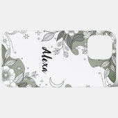 Modern elegant cute girly simple florals Case-Mate iPhone case (Achterkant (horizontaal))