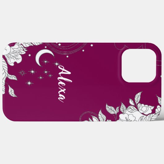 Modern elegant cute girly simple florals Case-Mate iPhone case (Achterkant (horizontaal))