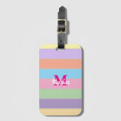 Modern elegant cute simple shiny bagagelabel (Voorkant (verticaal))