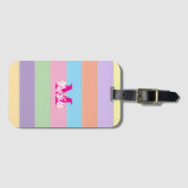 Modern elegant cute simple shiny  bagagelabel (Voorkant (horizontaal))