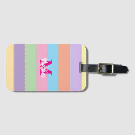 Modern elegant cute simple shiny bagagelabel