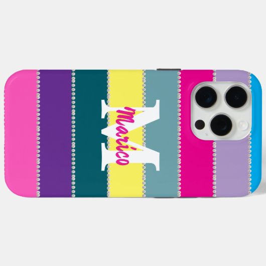 Modern elegant cute simple shiny Case-Mate iPhone case (Achterkant (horizontaal))