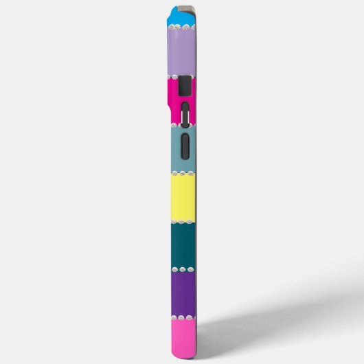 Modern elegant cute simple shiny Case-Mate iPhone case (Achterkant / Links)