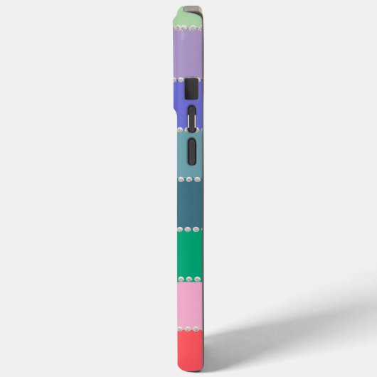 Modern elegant cute simple shiny Case-Mate iPhone case (Achterkant / Links)