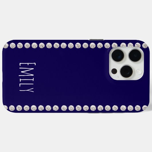 Modern elegant cute simple shiny Case-Mate iPhone case (Achterkant (horizontaal))