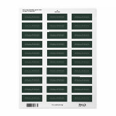 Modern Elegant Cute Unique Celtic Grayish Green Etiket (Full Sheet)