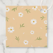Modern Elegant Daisies Genderneutraal Baby shower Bedankjes Labels (Achterkant)