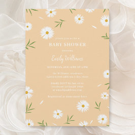 Modern Elegant Daisies Genderneutraal Baby shower Kaart