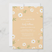 Modern Elegant Daisies Genderneutraal Baby shower Kaart (Voorkant)