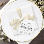 Modern elegant, dank je script, bedankjes labels