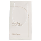 Modern Elegant Dank u bruiloft Klein Cadeauzakje (Voorkant)