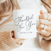 Modern Elegant Dankbaar voor je Thanksgiving Koffiemok