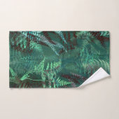 Modern Elegant Dark Emerald Green Ferns Bad Handdoek (Handdoek)