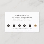 Modern Elegant Dark Faux Gold Heart Beauty Loyalty (Achterkant)