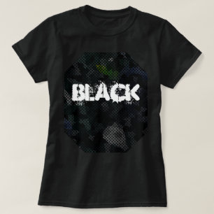 MODERN ELEGANT DE ABSTRACTE KUNSTZWART T-SHIRT
