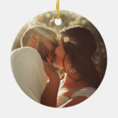 Modern Elegant De toekomst van mevrouw Verloving G Keramisch Ornament (Achterkant)