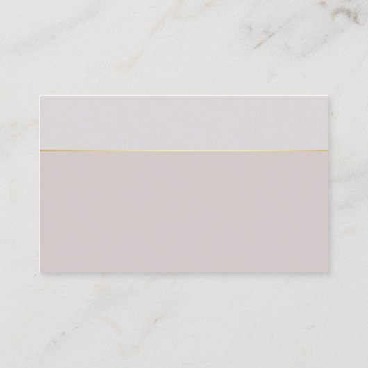 Modern elegant design Clean Plain Trendy Luxury Visitekaartje (Achterkant)