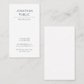Modern elegant design Clean Plain Trendy Luxury Visitekaartje (Voorkant / Achterkant)