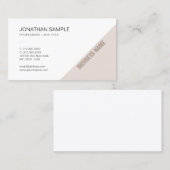 Modern Elegant Design Eenvoudig Eenvoudig Bedrijf  Visitekaartje (Voorkant / Achterkant)