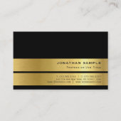 Modern Elegant Design Gold Look Plain Luxury Visitekaartje (Voorkant)