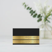 Modern Elegant Design Gold Look Plain Luxury Visitekaartje (Staand voorkant)