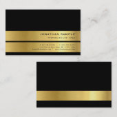 Modern Elegant Design Gold Look Plain Luxury Visitekaartje (Voorkant / Achterkant)