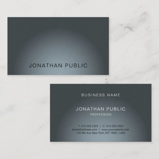 Modern elegant design in Professional Luxe Visitekaartje (Voorkant / Achterkant)